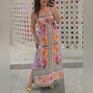 FARM Rio Floral Maralina Long Dress Size M